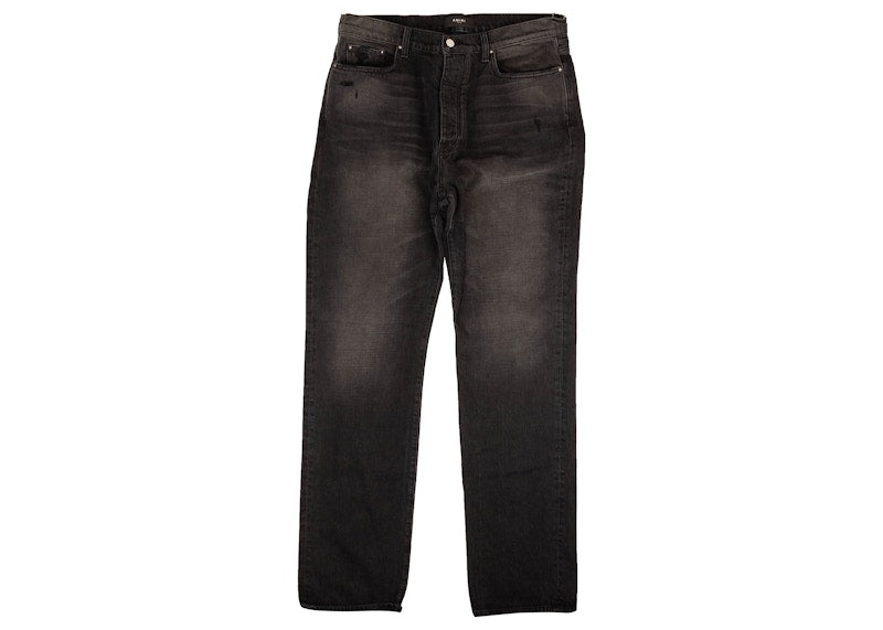 AMIRI Vintage Loose Stack Straight Fit Jeans Black