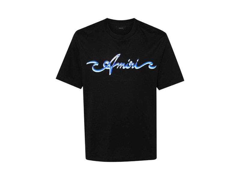 AMIRI Wave Logo T-shirt Black/Blue