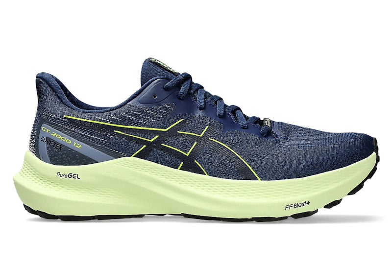ASICS GT-2000 12 GTX Blue Expanse Safety Yellow