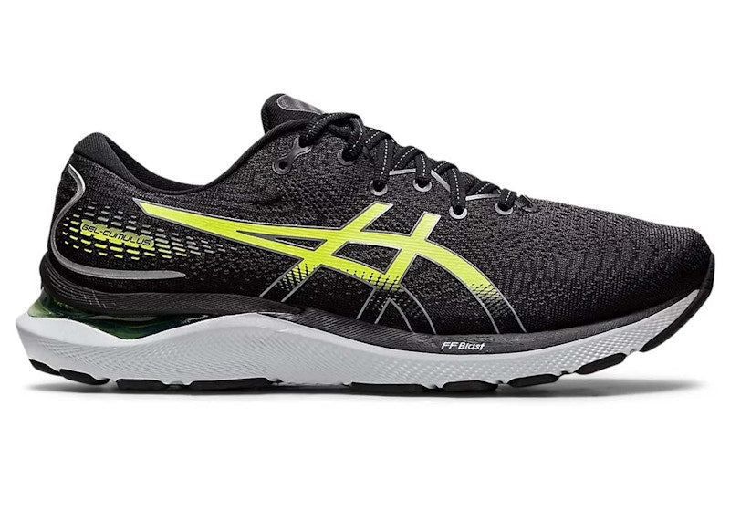 ASICS Gel-Cumulus 24 Black Hazard Green