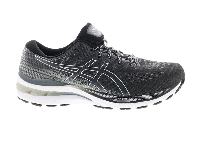 ASICS Gel-Kayano 28 Black White Carbon Fiber