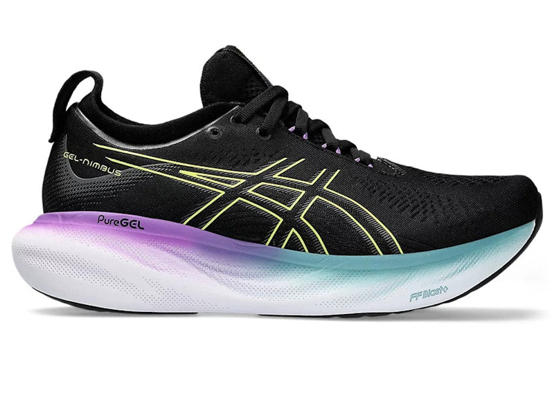 ASICS Gel-Nimbus 25 Black Glow Yellow (Women's)
