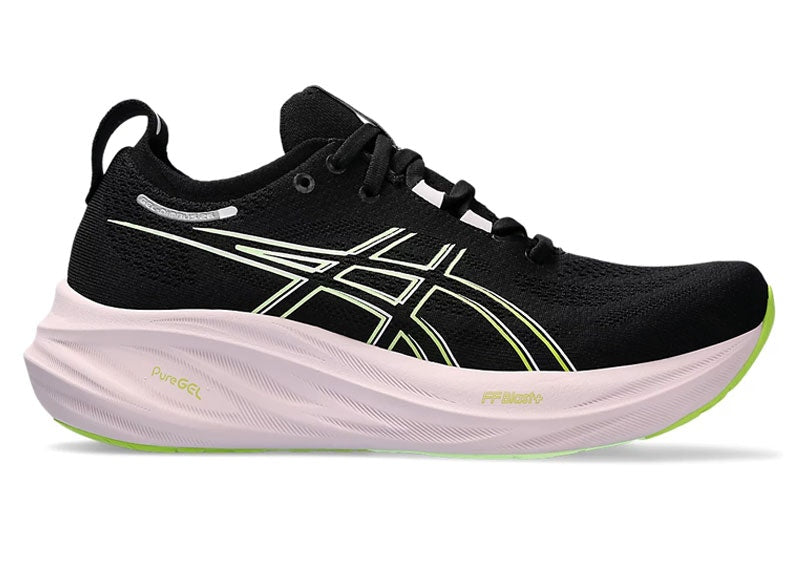 ASICS Gel-Nimbus 26 Black Neon Lime (Women's)