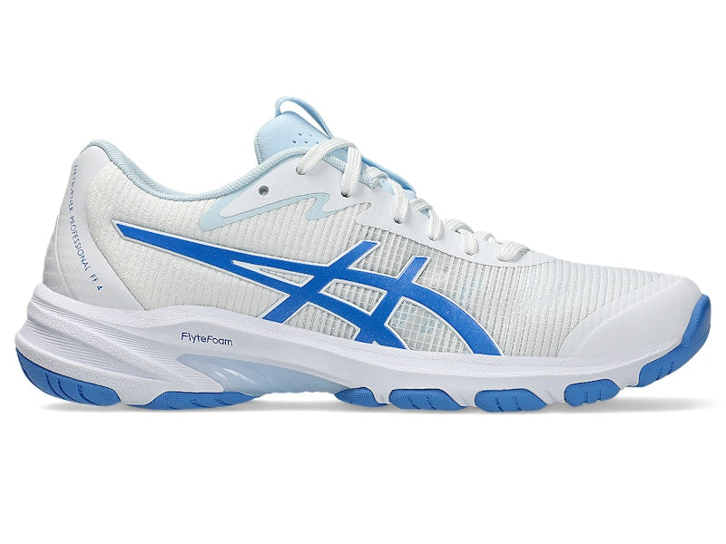 ASICS Netburner Professional FF 4 White Blue Coast (Women's)