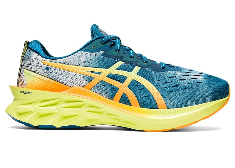 ASICS Novablast 2 Deep Sea Teal Glow Yellow
