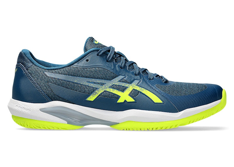 ASICS Solution Swift FF 2 Clay Mako Blue Safety Yellow