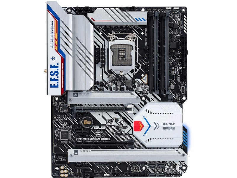 ASUS Z590 WIFI GUNDAM EDITION LGA 1200 Intel Z590 SATA 6G Motherboard (Z590 WIFI GUNDAM EDITION)