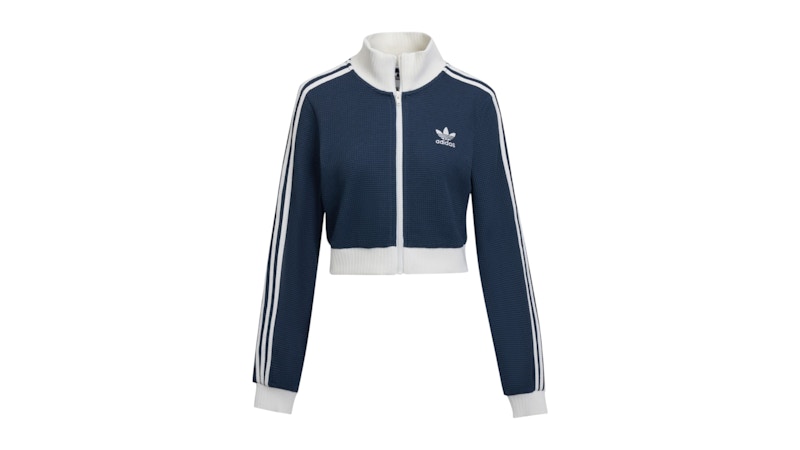 adidas Originals Crop Track Top (Asian Sizing) Night Indigo/Off White
