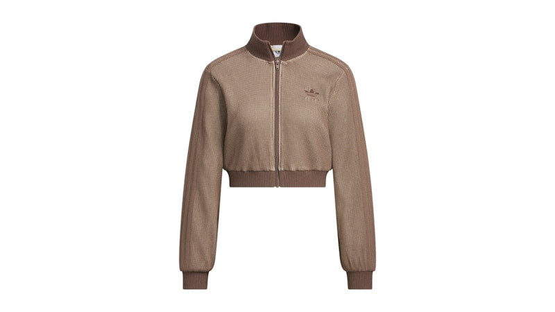 adidas Originals Crop Track Top (Asian Sizing) Sand Strata/Earth Strata