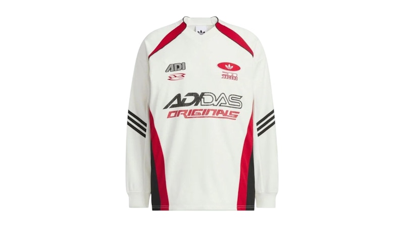 adidas Originals Moto Long Sleeve T-shirt (Asian Sizing) White
