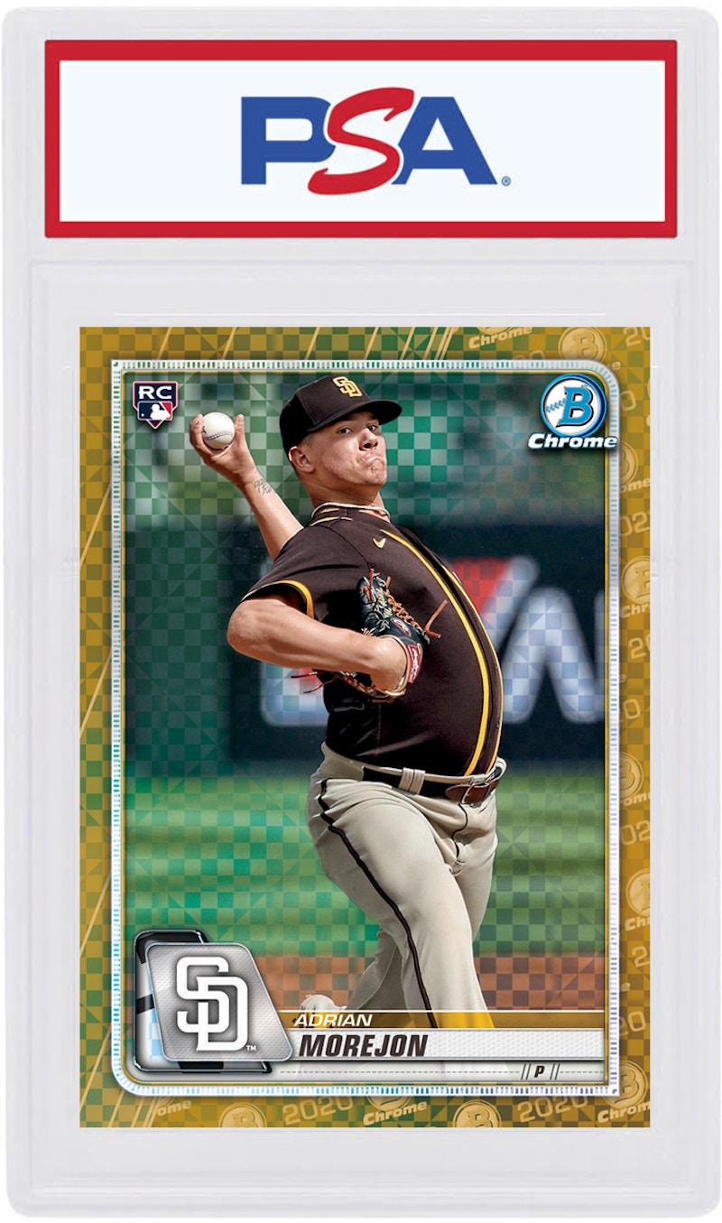 Adrian Morejon 2020 Bowman Chrome X Rookie Gold X-Fractor /3 #48