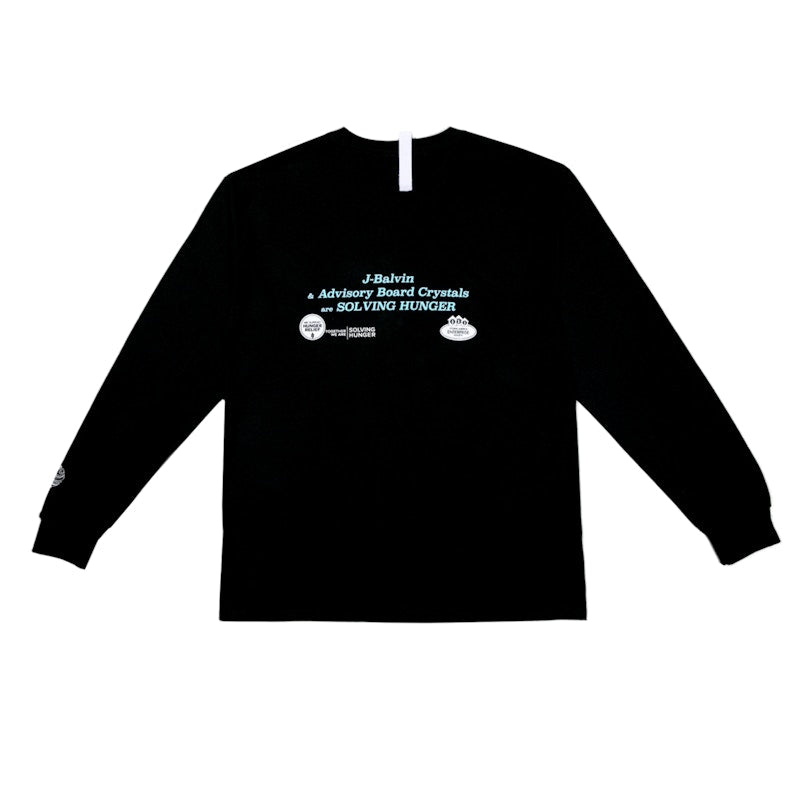 Advisory Board Crystals x J Balvin Feeding America WORLD L/S T-shirt Black