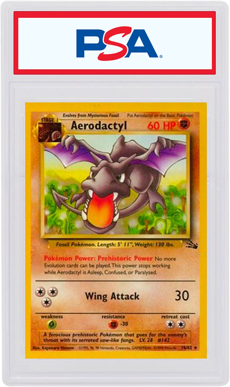Aerodactyl-Holo 1999 Pokemon TCG Fossil #1/62 (PSA or BGS Graded)