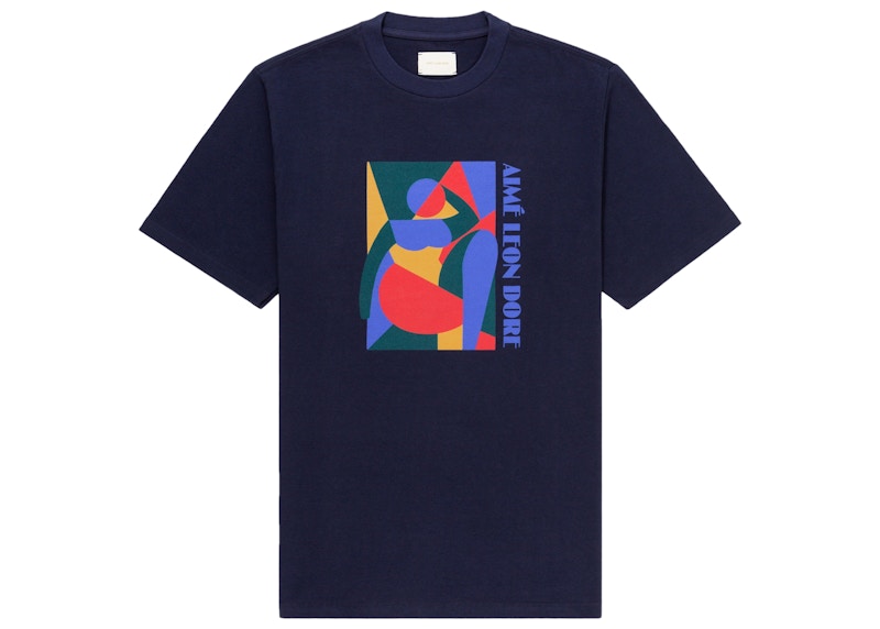 Aime Leon Dore Abstract Muse T-shirt Blue