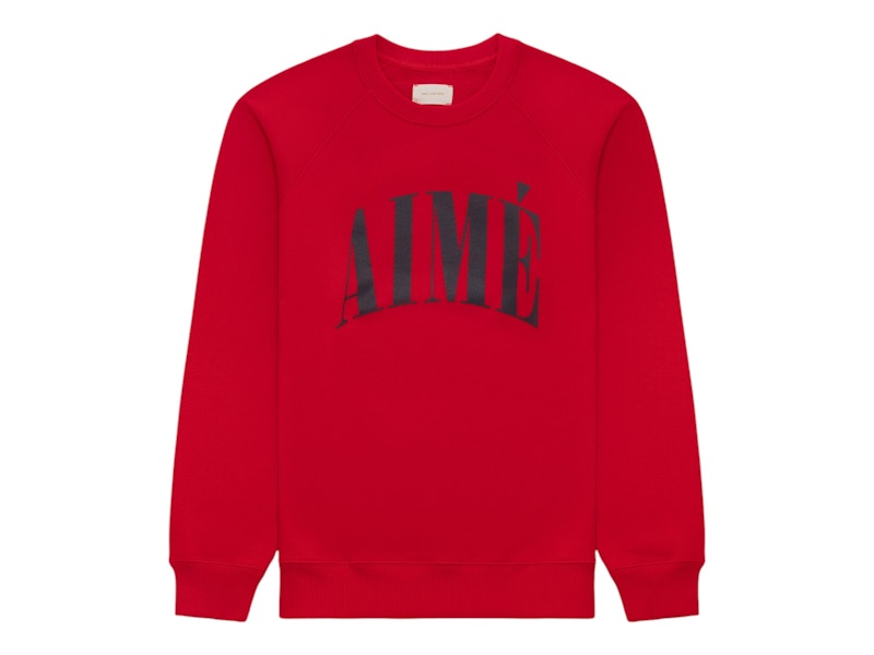 Aime Leon Dore Aime Logo Crewneck Sweatshirt Red