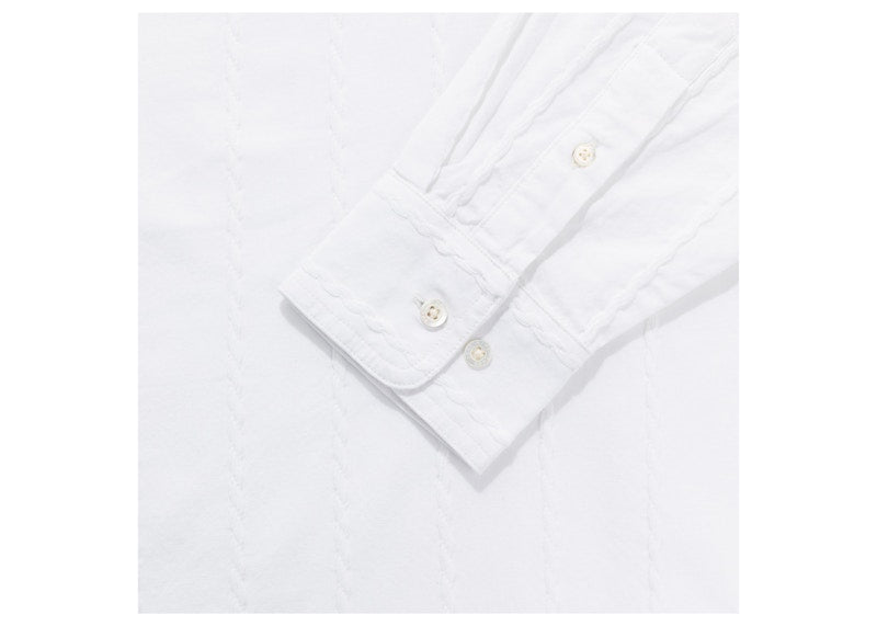 Aime Leon Dore Braided Poplin Pullover Pullover White