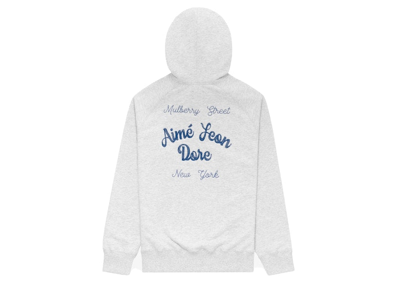 Aime Leon Dore Chain Stitch Hoodie Grey