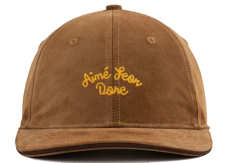 Aime Leon Dore Chain Stitch Suede Hat Brown