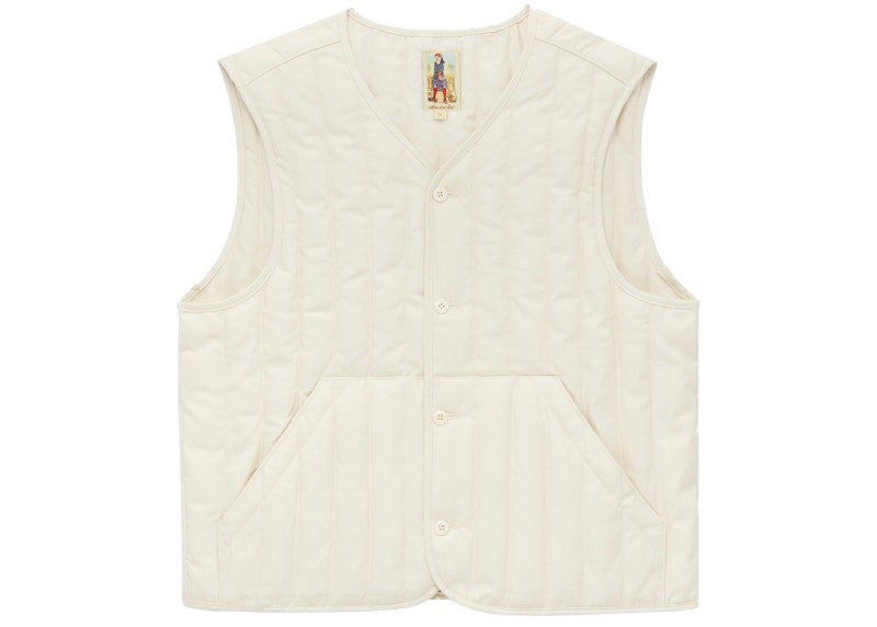 Aime Leon Dore Channel Quilted Vest Cream