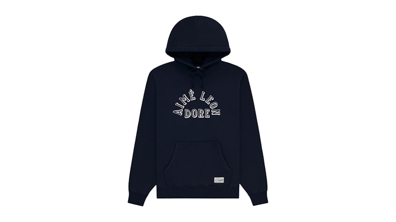 Aime Leon Dore Collegiate Logo Hoodie Navy