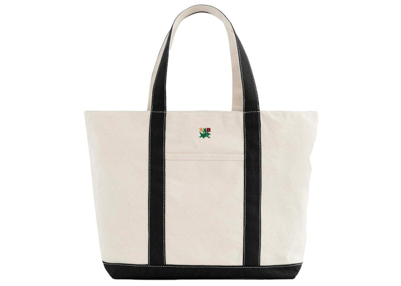 Aime Leon Dore Crest Contrast Tote Beige/Black