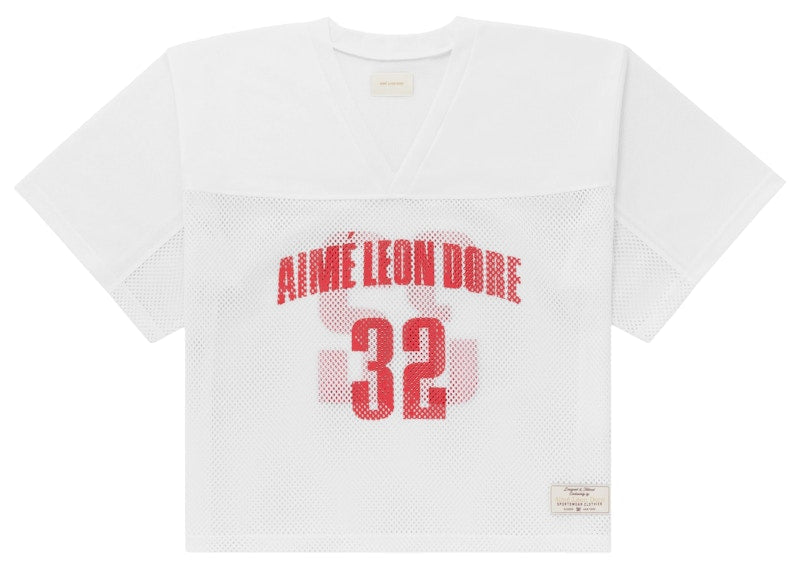 Aime Leon Dore Cropped Practice Jersey White/Red