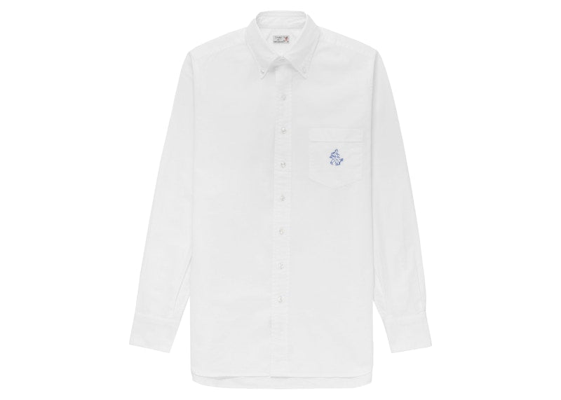 Aime Leon Dore Drake's Denim Oxford Shirt White