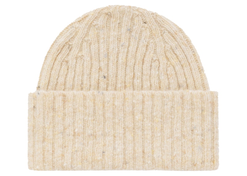 Aime Leon Dore Drake's Ribbed Donegal Beanie Cream