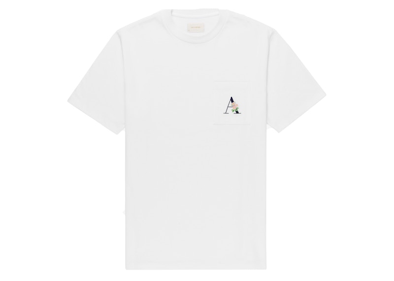 Aime Leon Dore Floral A Pocket T-shirt White