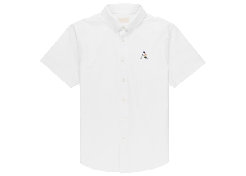 Aime Leon Dore Floral A Short-sleeve Oxford Shirt White