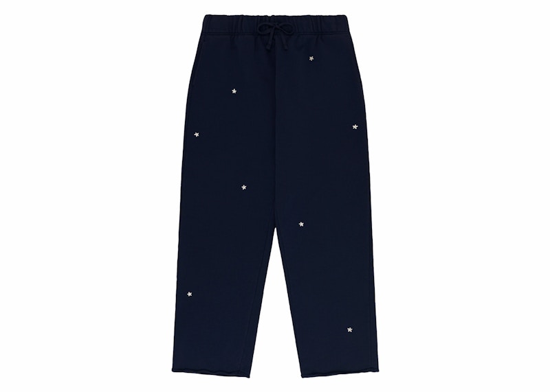 Aime Leon Dore Floral Embroidered Sweatpant Navy