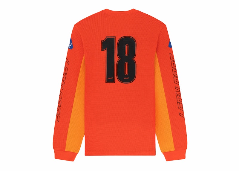Aime Leon Dore Mesh Moto Long-Sleeve Tee Orange