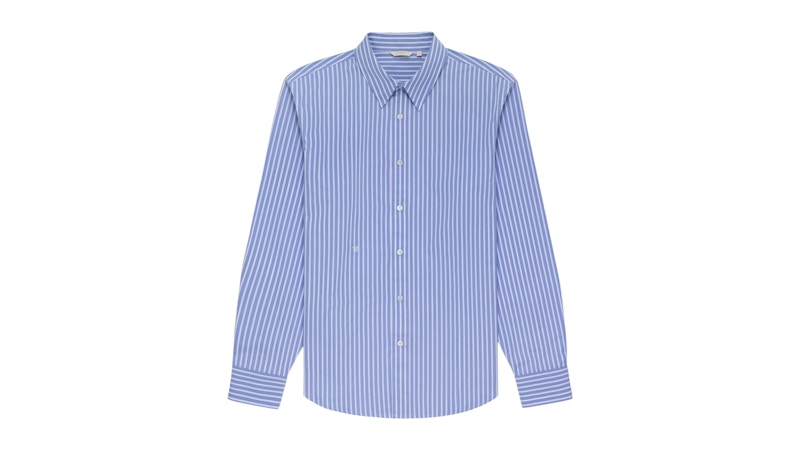 Aime Leon Dore Monogram Yarn Dyed Stripe Shirt Blue/White