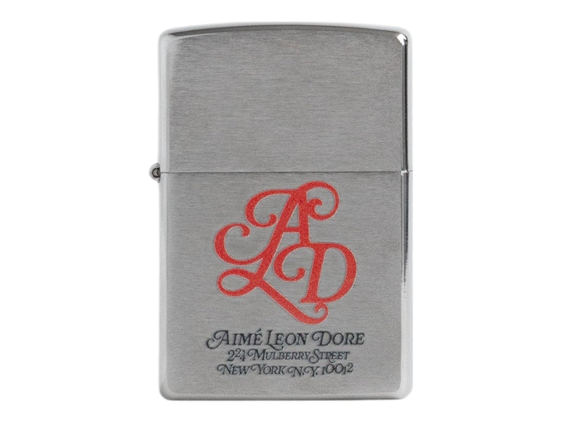 Aime Leon Dore Monogram Zippo Lighter Silver