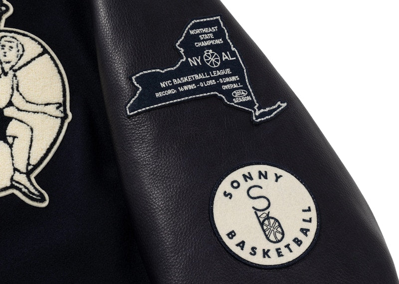 Aime Leon Dore x New Balance Varsity Jacket Navy