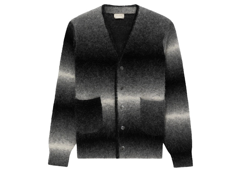 Aime Leon Dore Ombré Mohair Cardigan Black
