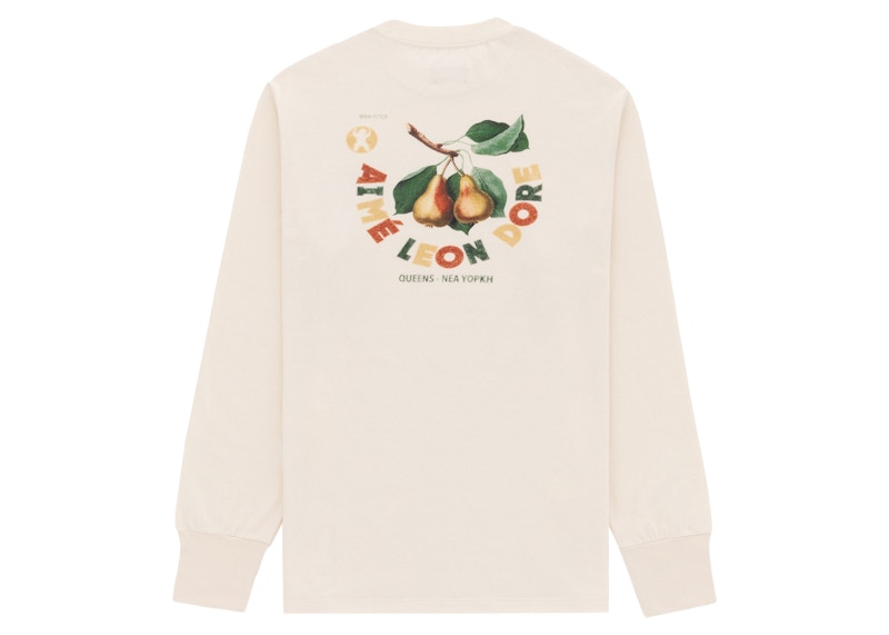 Aime Leon Dore Pear Graphic L/S Tee Cream
