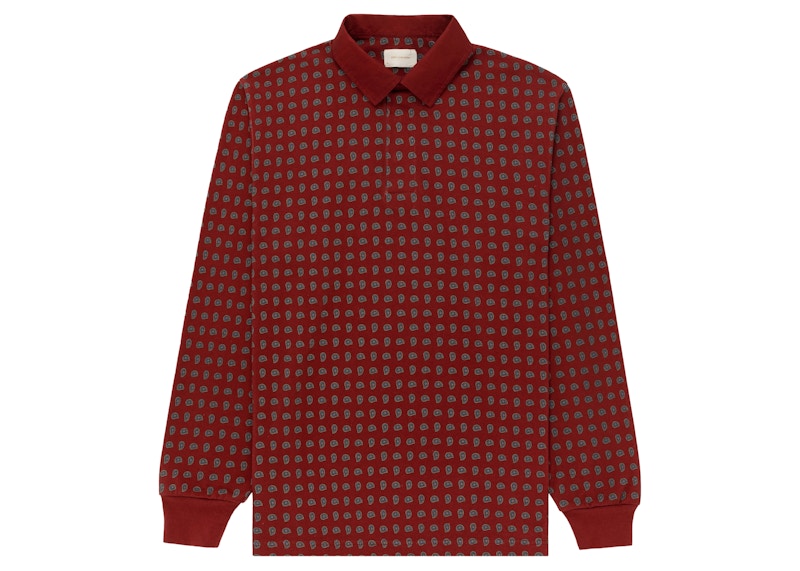 Aime Leon Dore Printed Paisley Rugby Red
