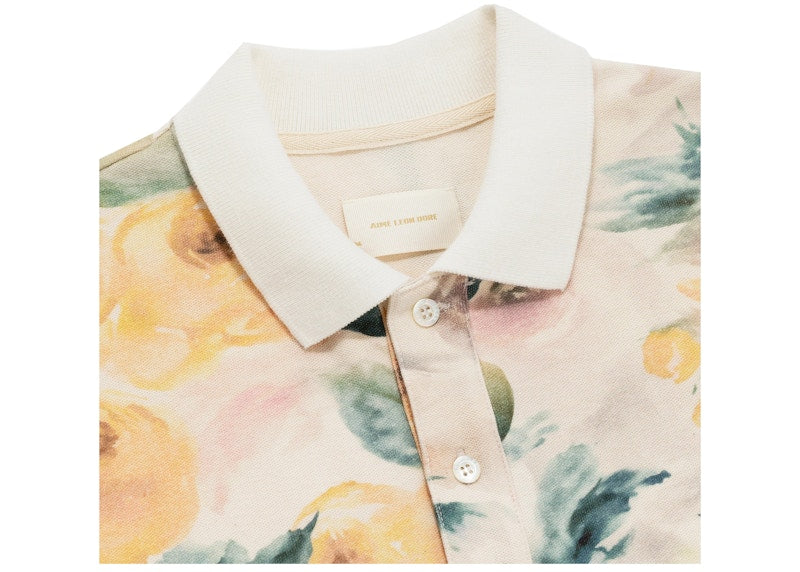Aime Leon Dore Printed Piqué Polo Floral Multicolor