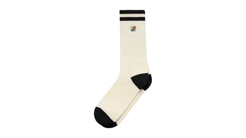 Aime Leon Dore Striped Crest Sock Cream/Black