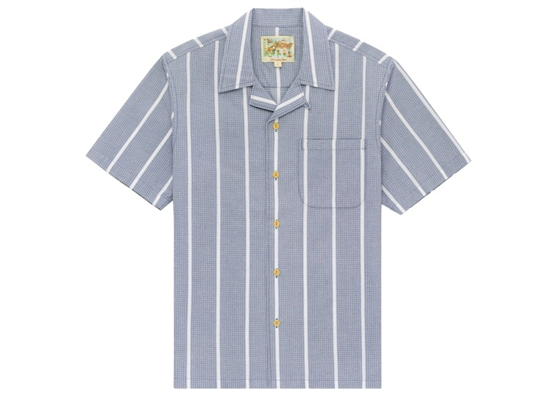 Aime Leon Dore Striped Leisure Shirt Faded Blue