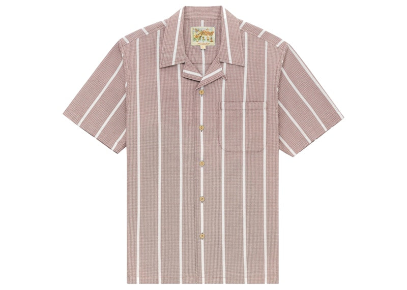 Aime Leon Dore Striped Leisure Shirt Faded Red