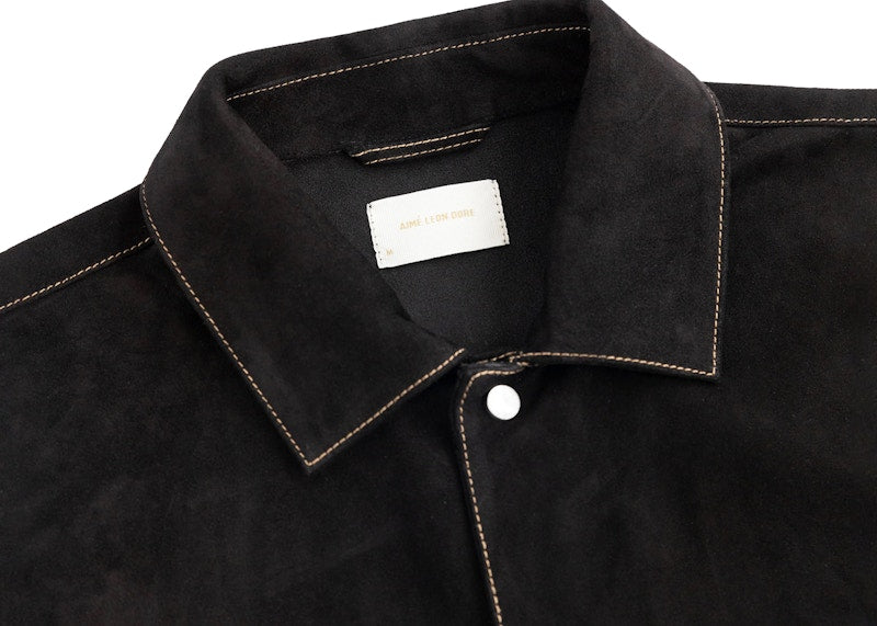 Aime Leon Dore Suede Shirt Black