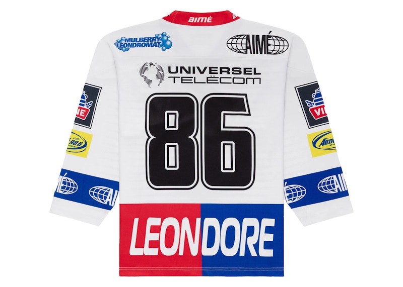 Aime Leon Dore Team Hockey Jersey White