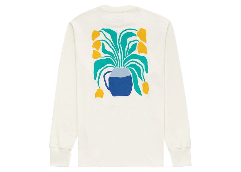 Aime Leon Dore Tulips Long-Sleeve Graphic Tee White