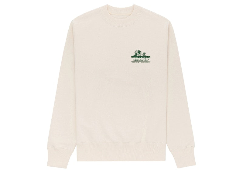 Aime Leon Dore Unisphere Crewneck Sweatshirt Cream