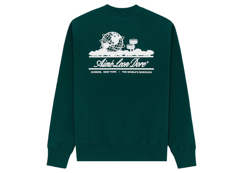 Aime Leon Dore Unisphere Crewneck Sweatshirt Green