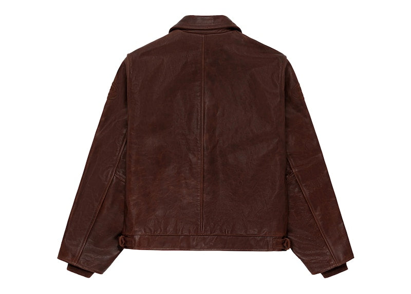 Aime Leon Dore Vanson Pony Hair Bones Jacket Brown