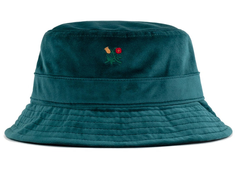 Aime Leon Dore Velour Crest Bucket Hat Blue
