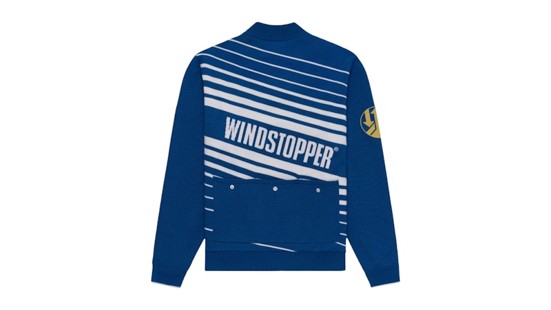 Aime Leon Dore WINDSTOPPER Striped Knit Cycling GORE-TEX Jersey Blue